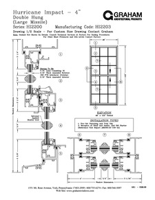 Hurricane Resistant - HI2200 Series Double Hung - Graham Architectural ...